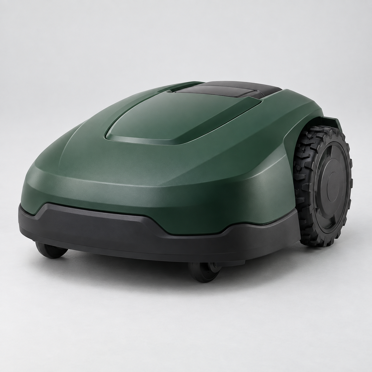 AI product illustration for a robotic lawn mowers customization example
